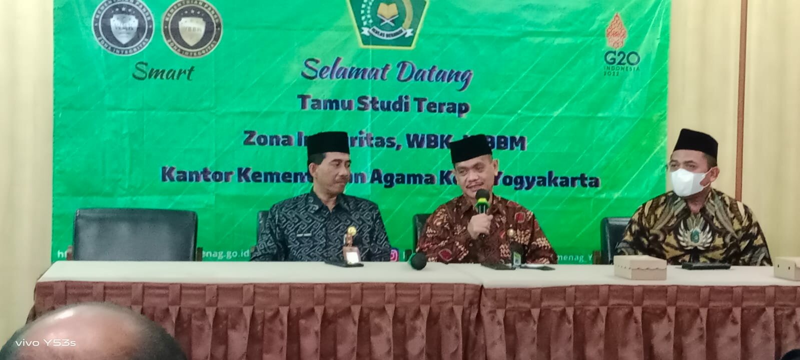 Study terap Zona Integritas menuju (WBK)/(WBBM) ke Kantor Kementerian Agama Kota Yogyakarta