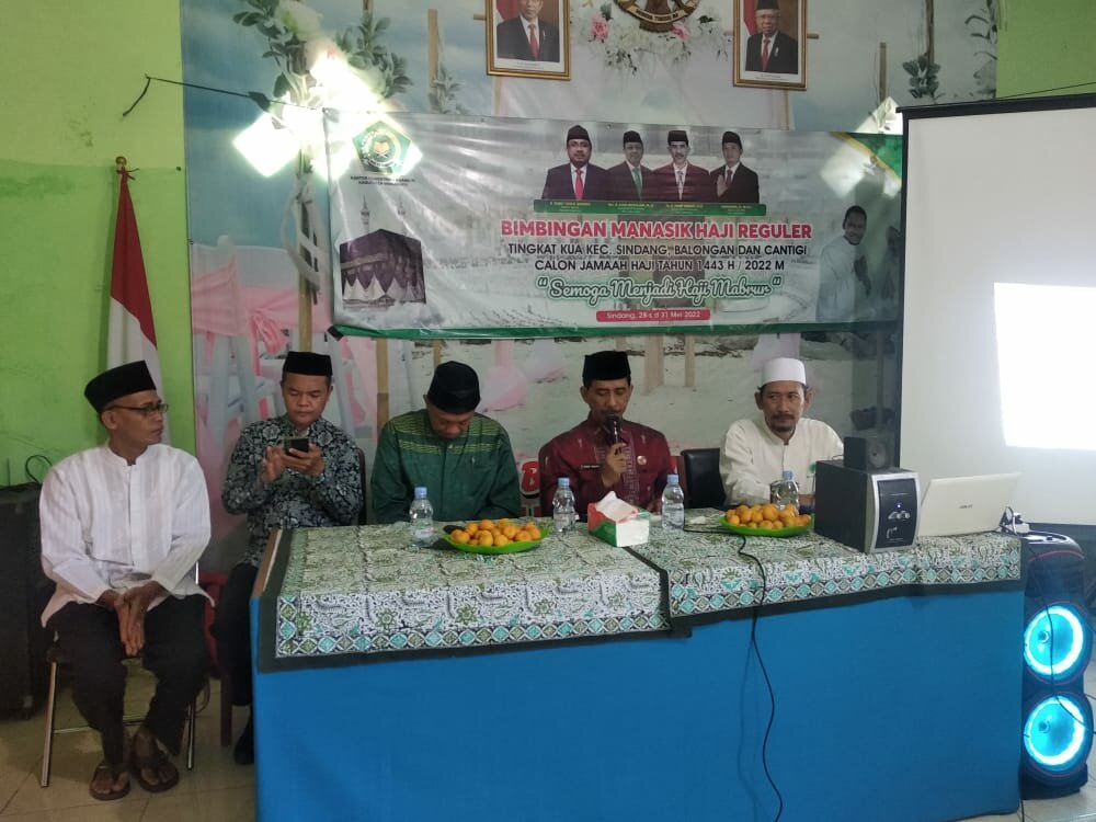 Kegiatan BINSIK Haji Reguler Tingkat Kecamatan Balongan, Kecamatan Cantigi, Kecamatan Sindang